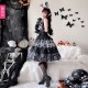 Little witch costume skeleton Lolita dress  (UN106)